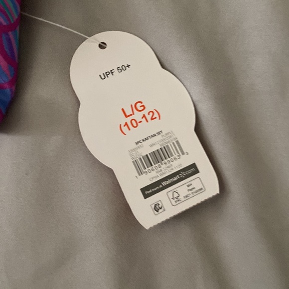 3pcs girls mermaid bikini swimsuit set with cover-up - Picture 5 of 5